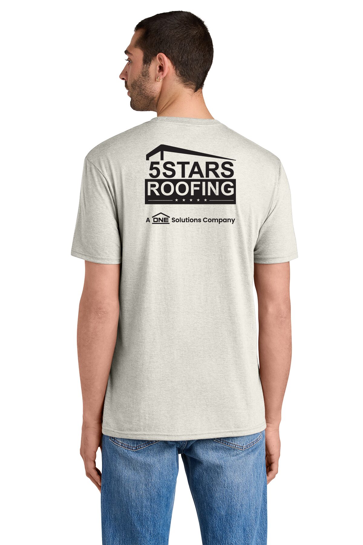 DM130 District® Perfect Tri® Tee Oatmeal Heather - Image 2