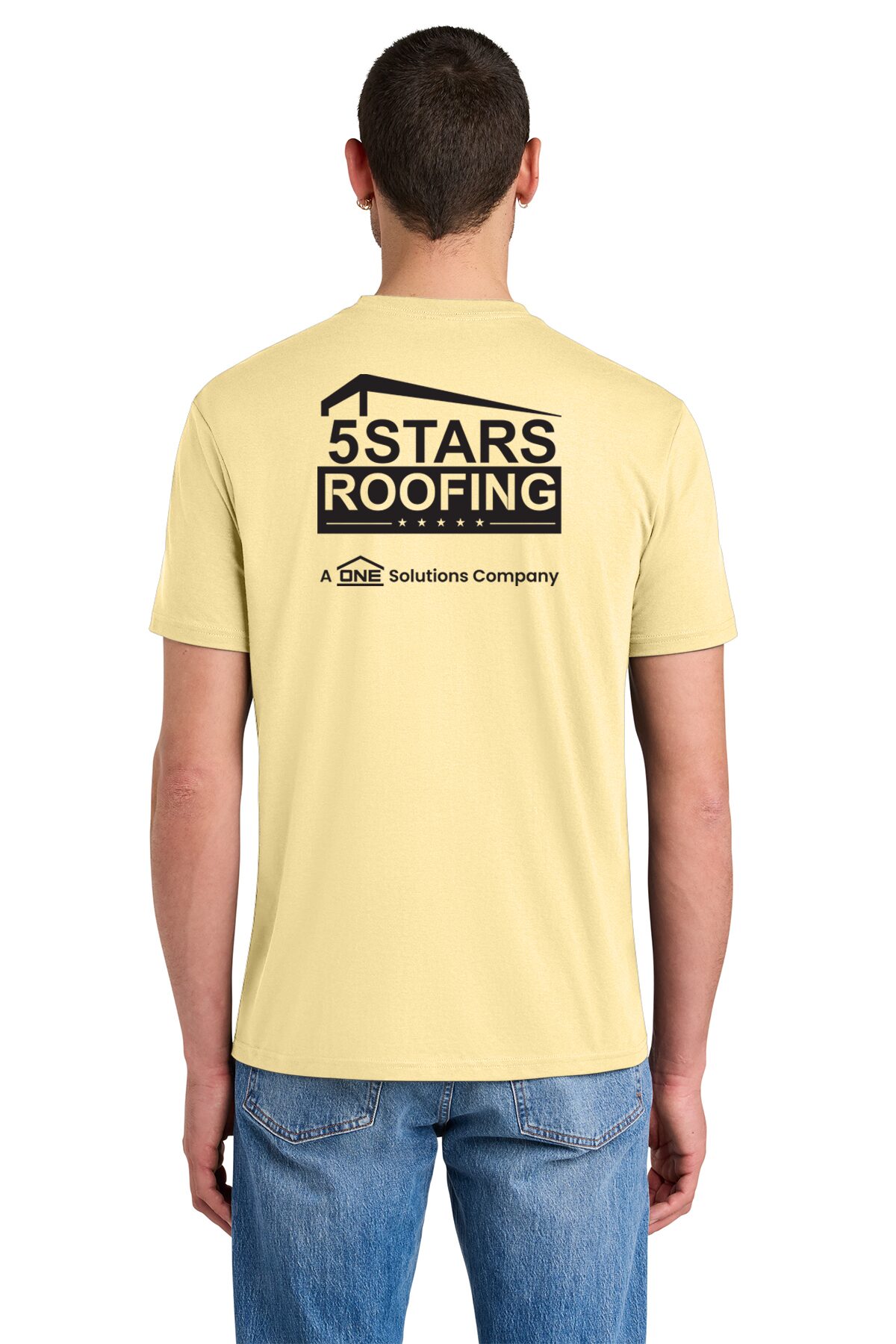 DM130 District® Perfect Tri® Tee Soft Yellow - Image 2